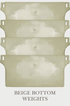 Vertical Blind Fabric Bottom Weight - BEIGE