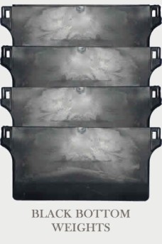 Vertical Blind Fabric Bottom Weight - BLACK