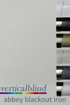 Abbey Blackout Iron Complete Vertical Blind