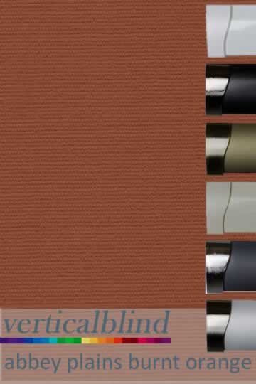 Abbey Plains Burnt Orange Complete Vertical Blind Abbey Plains Burnt Orange Complete Vertical Blind