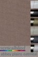 Abbey Plains Oatmeal Complete Vertical Blind