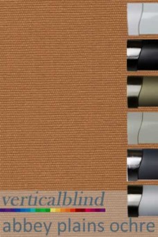 Abbey Plains Ochre Complete Vertical Blind