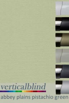 Abbey Plains Pistachio Green Complete Vertical Blind