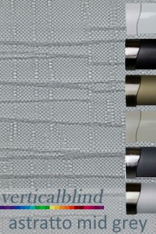 Astratto Mid Grey Complete Vertical Blind