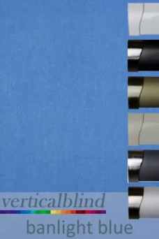 Banlight Blue Complete Vertical Blind