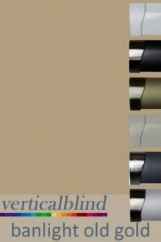 Banlight Old Gold Complete Vertical Blind