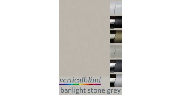 Banlight Stone Grey Complete Vertical Blind