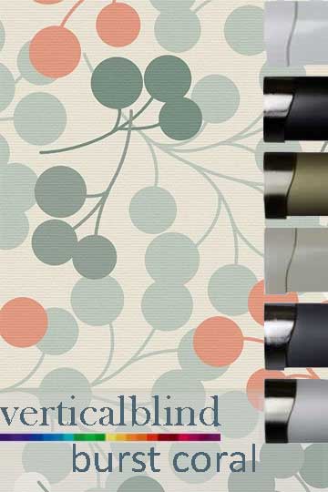 Burst Coral Complete Vertical Blind Burst Coral Complete Vertical Blind