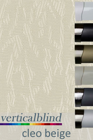 Cleo Beige Complete Vertical Blind Cleo Beige Complete Vertical Blind