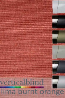 Lima Burnt Orange Complete Vertical Blind