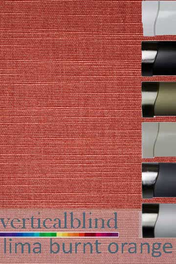 Lima Burnt Orange Complete Vertical Blind Lima Burnt Orange Complete Vertical Blind
