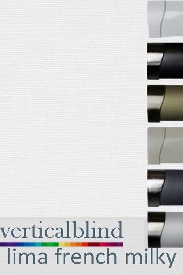 Lima French Milky Complete Vertical Blind Lima French Milky Complete Vertical Blind