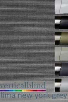 Lima New York Grey Complete Vertical Blind