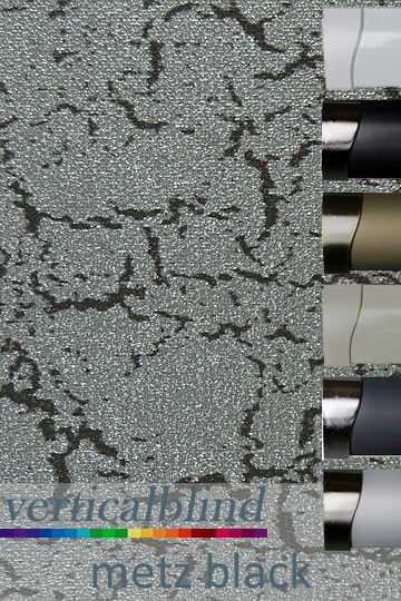 Metz Black Complete Vertical Blind Metz Black Complete Vertical Blind