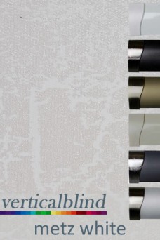 Metz White Complete Vertical Blind