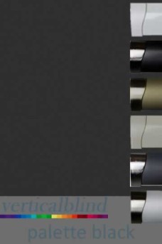 Palette Black Complete Vertical Blind