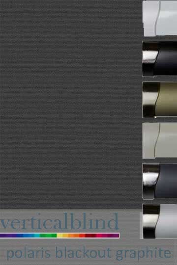 Polaris Blackout Graphite Complete Vertical Blind Polaris Blackout Graphite Complete Vertical Blind