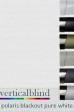 Polaris Blackout Pure White Complete Vertical Blind