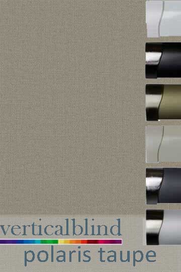 Polaris Taupe Complete Vertical Blind Polaris Taupe Complete Vertical Blind